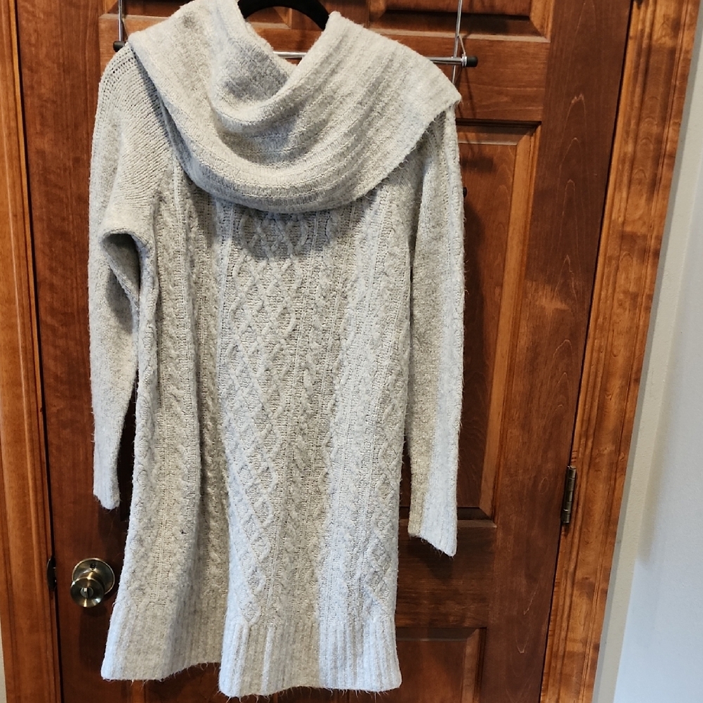 Maurices Light Gray Cowl Neck Sweater
